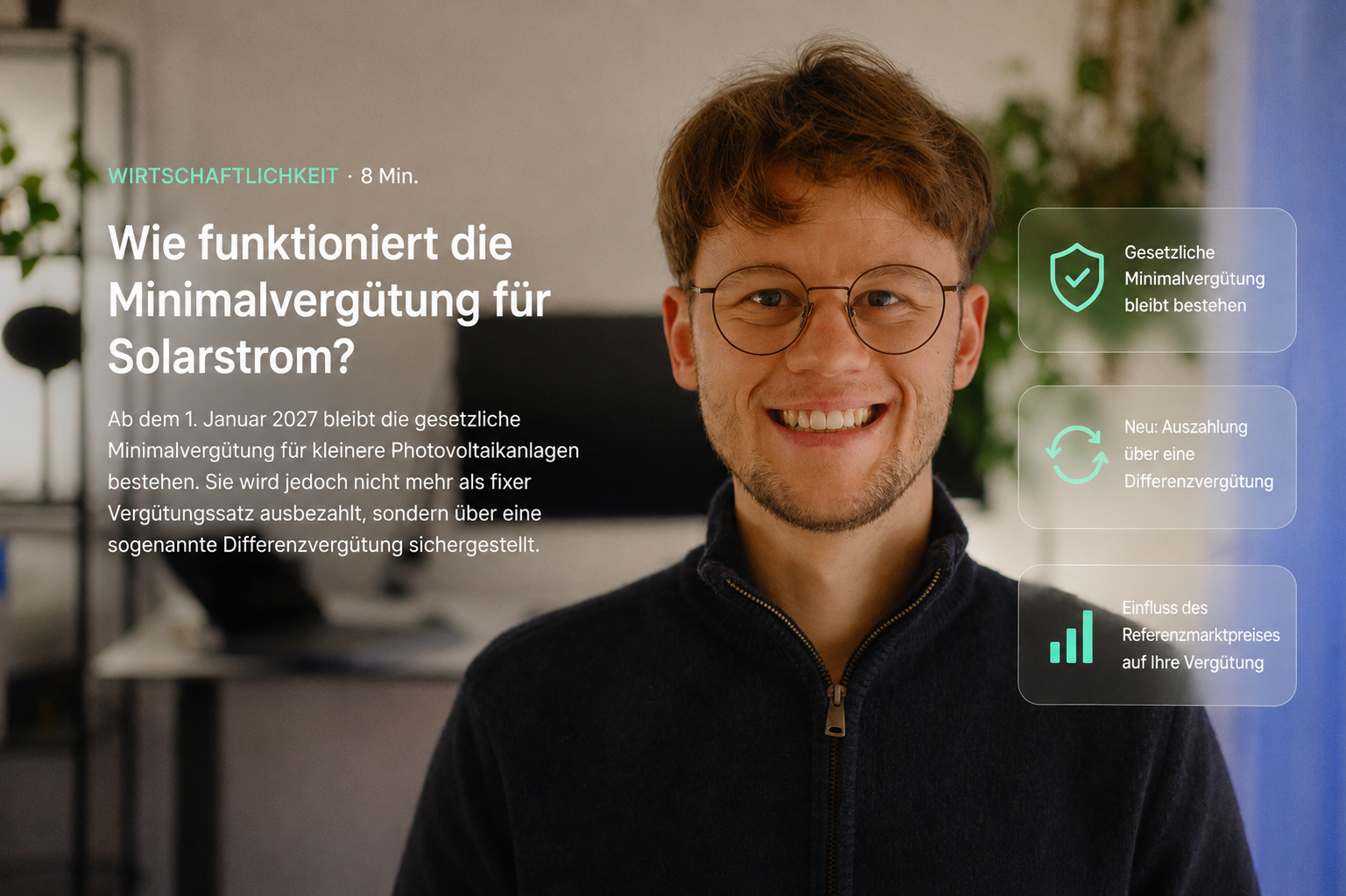 Wie funktioniert die Differenzvergütung bei Solarstrom ab dem 1. Januar 2027 in der Schweiz?